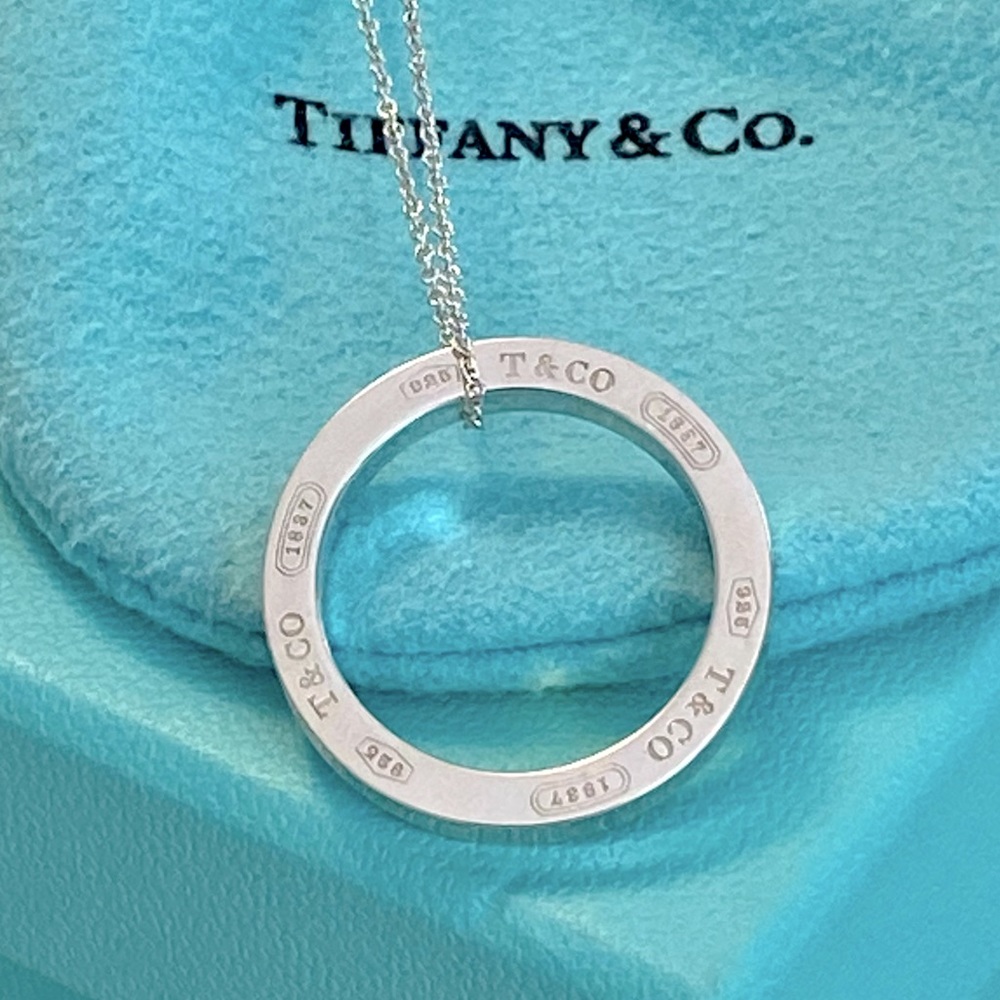 Tiffany & Co. 1837 Circle Pendant Necklace